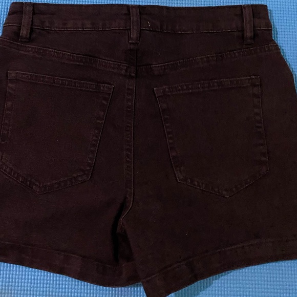 #11 NWT DEX Black High Rise Denim Skorts Size 28 - Picture 7 of 9